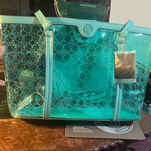 Nanette Lepore Turquoise Tote Bag